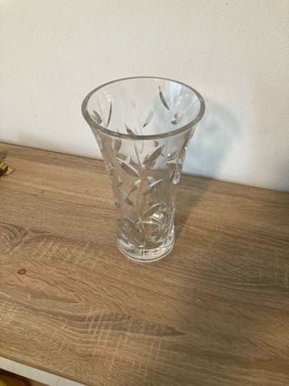 Vaso cristallo pesante inciso