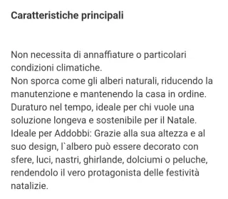 Albero di Natale 180cm Slim Folto