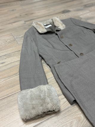 Completo giacca e gonna donna grigio