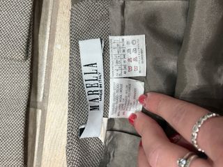 Completo giacca e gonna donna grigio