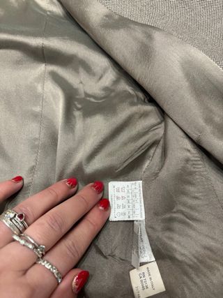 Completo giacca e gonna donna grigio