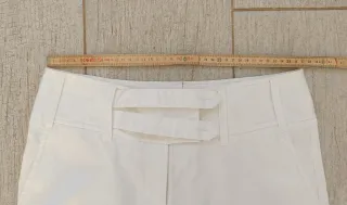 Pantalones anchos blancos mujer
