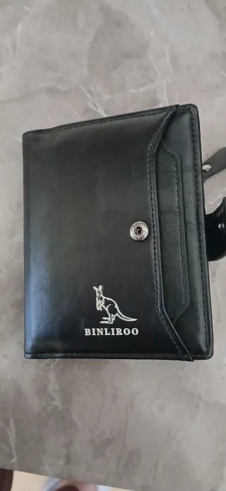 Cartera de hombre negra y nuiva sein oso