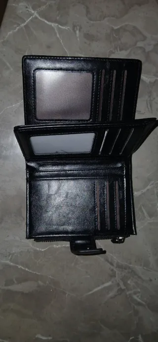 Cartera de hombre negra y nuiva sein oso