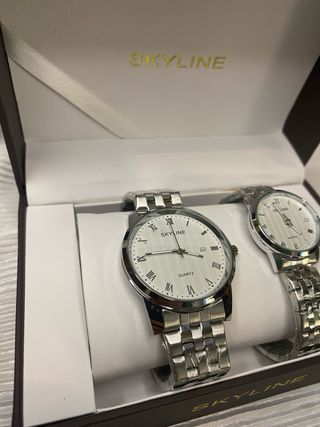 Relojes SKYLINE Acero Inoxidable Pareja