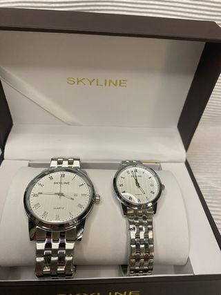 Relojes SKYLINE Acero Inoxidable Pareja