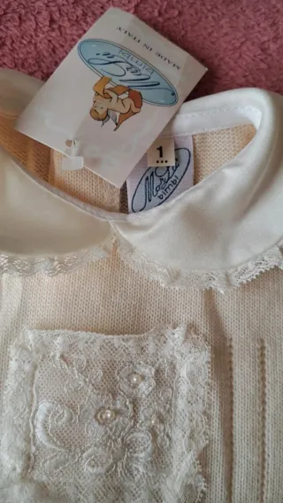 Tutina lana neonato nuova