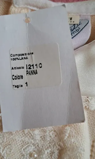 Tutina lana neonato nuova