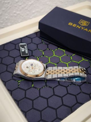 Orologio BENAR da uomo in oro e argento