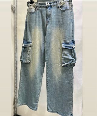 Pantalones vaqueros cargo azules