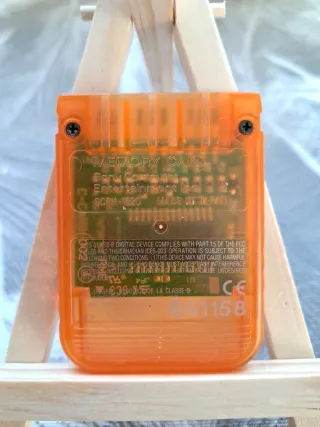 Memory Card PlayStation 1 Arancione