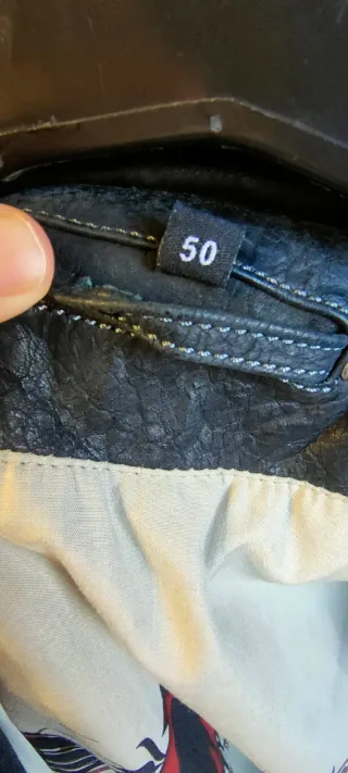 Cazadora Piel Vaca Negra