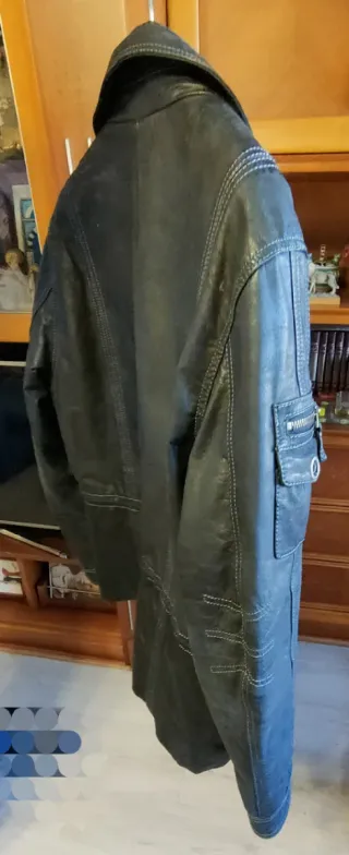 Cazadora Piel Vaca Negra