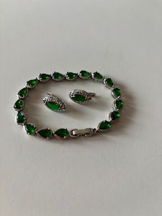 Conjunto pulsera y pendientes