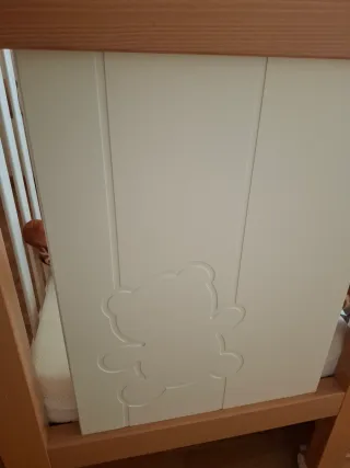 Cuna Micuna madera osito blanca