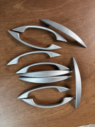 10 Maniglie Cucina Grigio Plastica