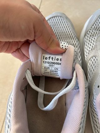 Deportivas Lefties grises y rosas