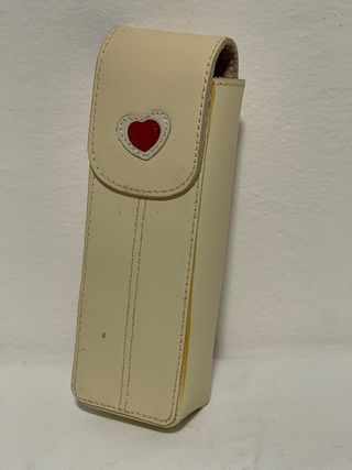 Portaocchiali THUN Pelle Cuore Rosso