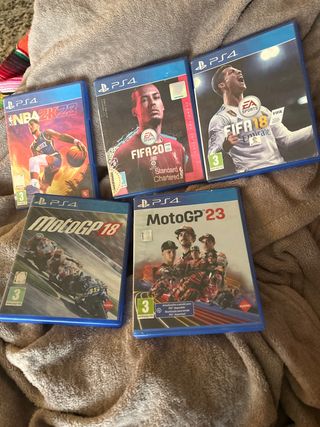 Lote 5 Giochi PS4: FIFA, NBA, MotoGP