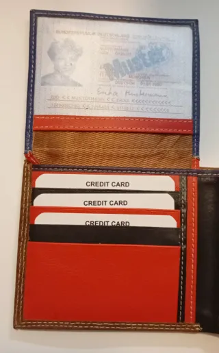 Portafoglio uomo vera pelle