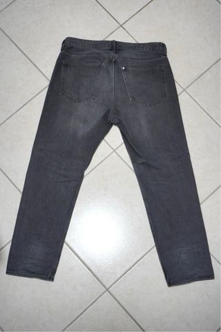 H&M Jeans Uomo Nero Slavato Relaxed