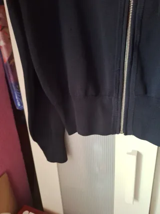 Sudadera Zara Negra Cremallera Talla l/xl