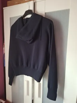 Sudadera Zara Negra Cremallera Talla l/xl