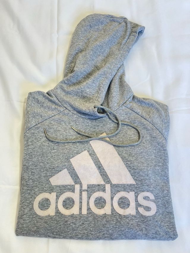 Sudadera Adidas Gris con Logo