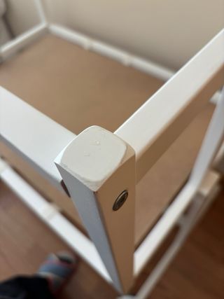 Minicuna colecho madera blanca