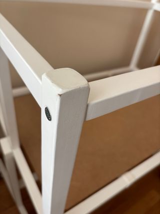 Minicuna colecho madera blanca