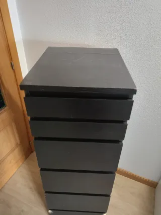 Cómoda MALM 6 cajones espejo