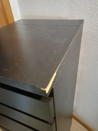 Cómoda MALM 6 cajones espejo