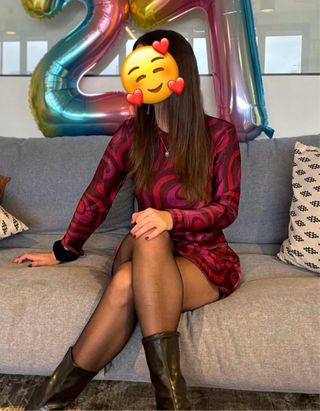 Vestido corto Mango estampado