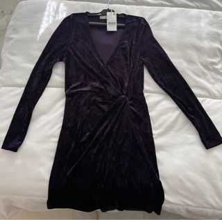 Vestido Mango Morado Talla M