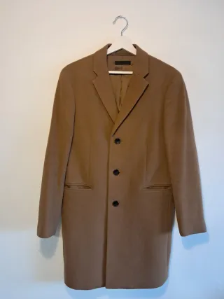 Abrigo Uniqlo Marrón Hombre