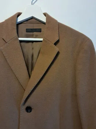 Abrigo Uniqlo Marrón Hombre