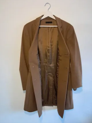 Abrigo Uniqlo Marrón Hombre