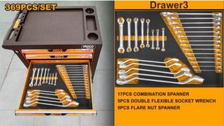 Carro Herramientas INGCO 369 Piezas