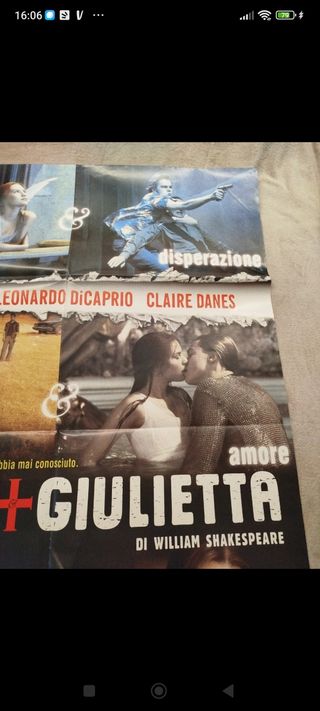 Manifesto Romeo + Giulietta di William Shakespeare