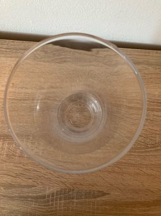 Vaso per fiori in vetro trasparente