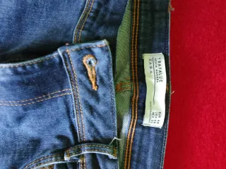 Pantalón vaquero Zara mujer azul