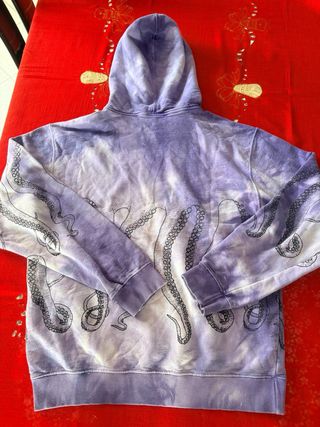 Felpa Octopus Viola e Bianca