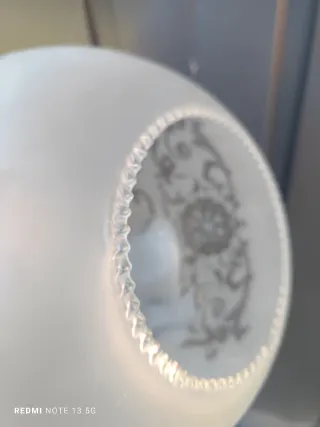 Lámpara colgante cristal y metal