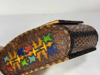 Scatola Portagioie Legno Dipinta Anni '80