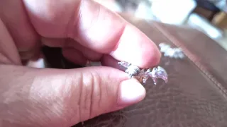 Pendientes plata cristales