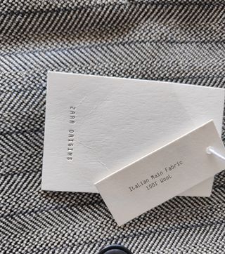 Abrigo Zara Lana Gris Talla M