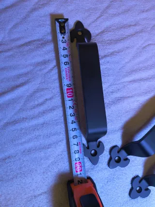 Lote 16 Manillas Puerta Granero Hierro Negro