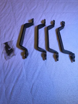 Lote 16 Manillas Puerta Granero Hierro Negro