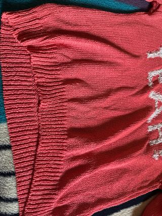 Camiseta de punto rosa