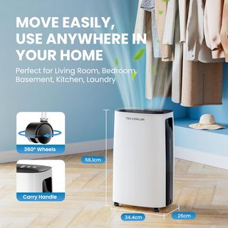 Deumidificatore Elettrico 25L,Serbatoio 3.7L NUOVO